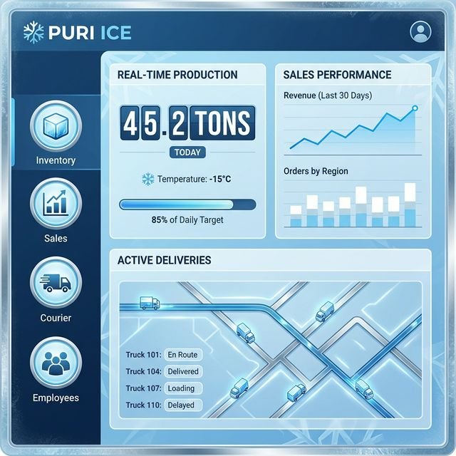 PURI ICE - Sistem Manajemen Distribusi Es Batu