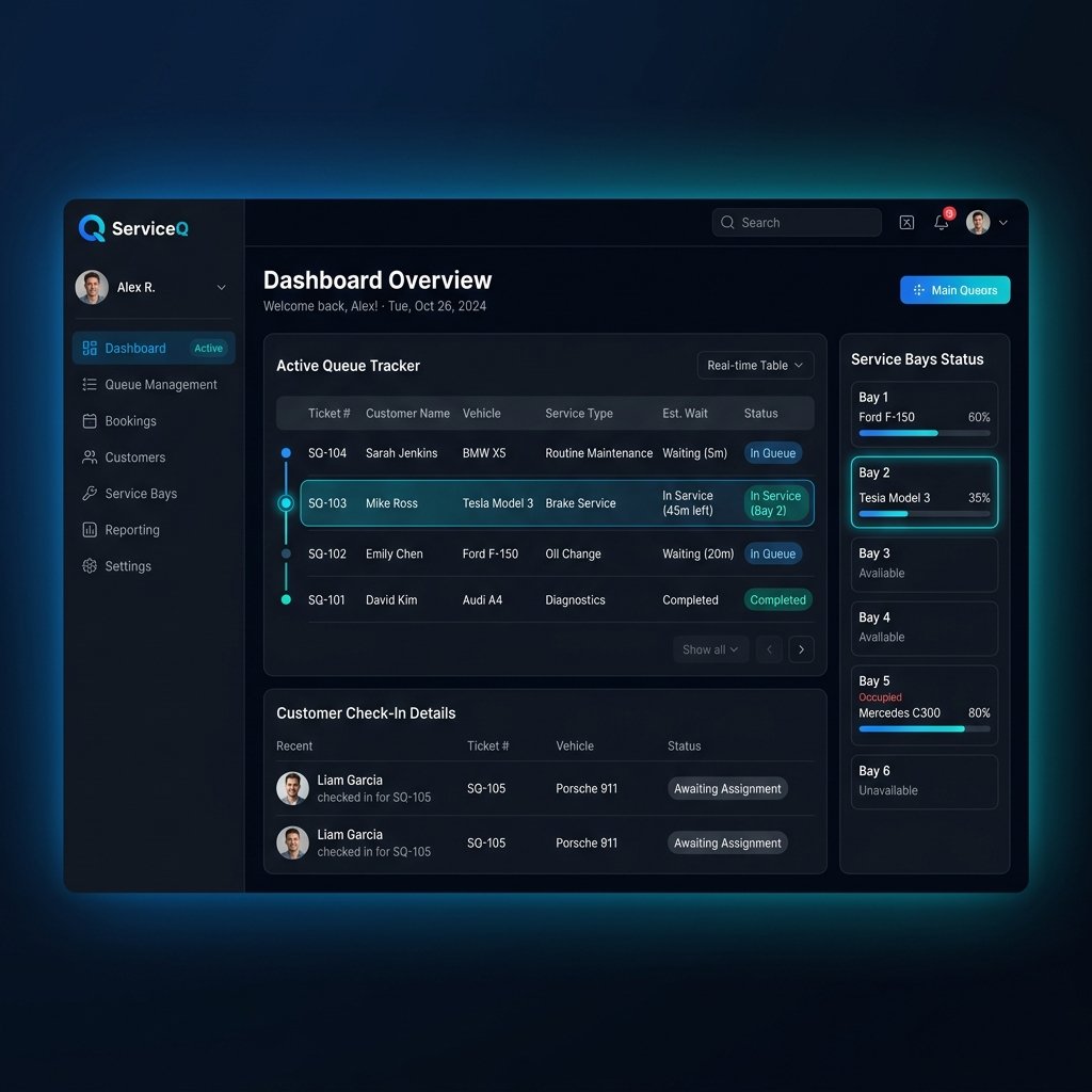 ServiceQ - Sistem Registrasi & Antrean Service